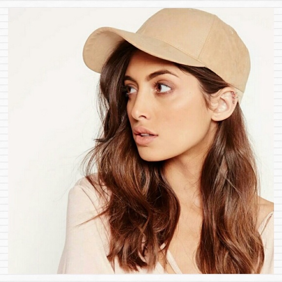 tan suede cap